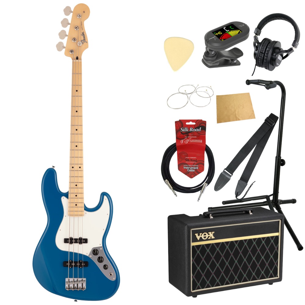 Fender Made in Japan Hybrid II Jazz Bass MN FRB エレキベース VOXアンプ付き 入門10点セット