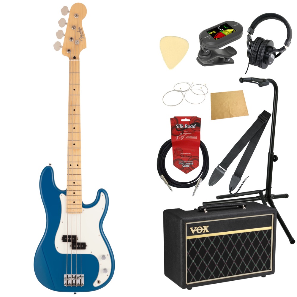 Fender Made in Japan Hybrid II P Bass MN FRB エレキベース VOXアンプ付き 入門10点セット