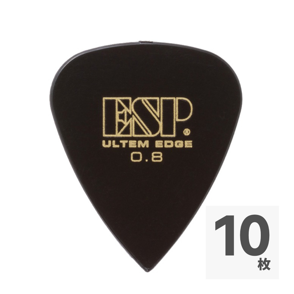 ESP PT-UE08 ULTEM EDGE 0.8mm ギターピック×10枚