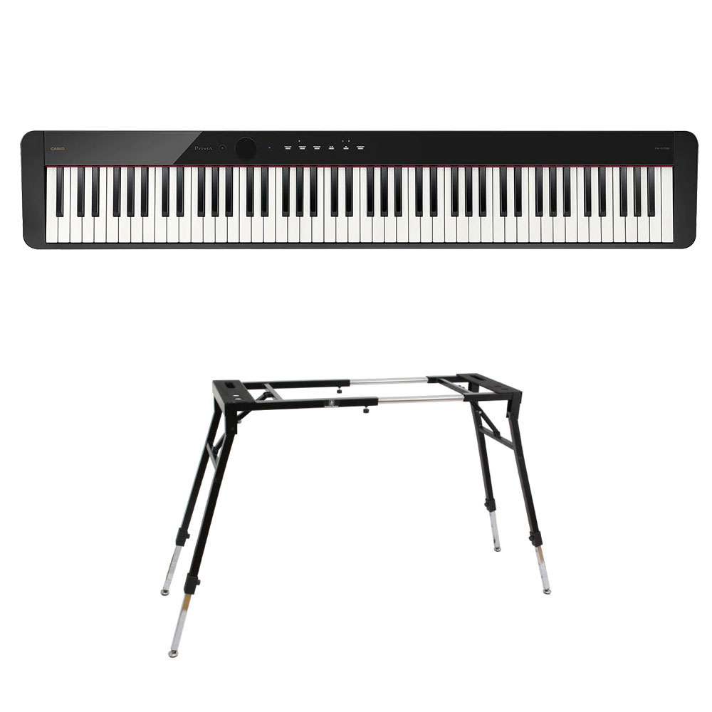 CASIO Privia PX-S1100 BK 電子ピアノ キーボードスタンド 2点セット