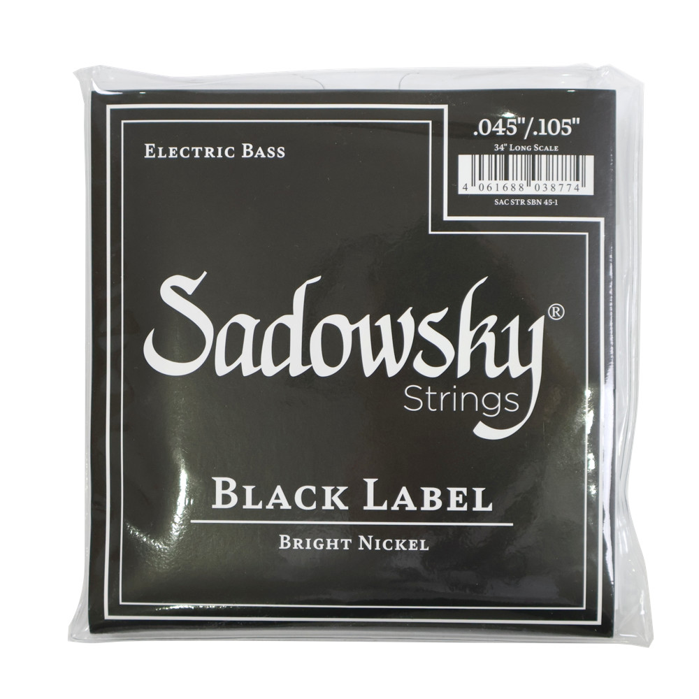 SADOWSKY SBN45 Black ブラックラベル ニッケル ベース弦×5セット