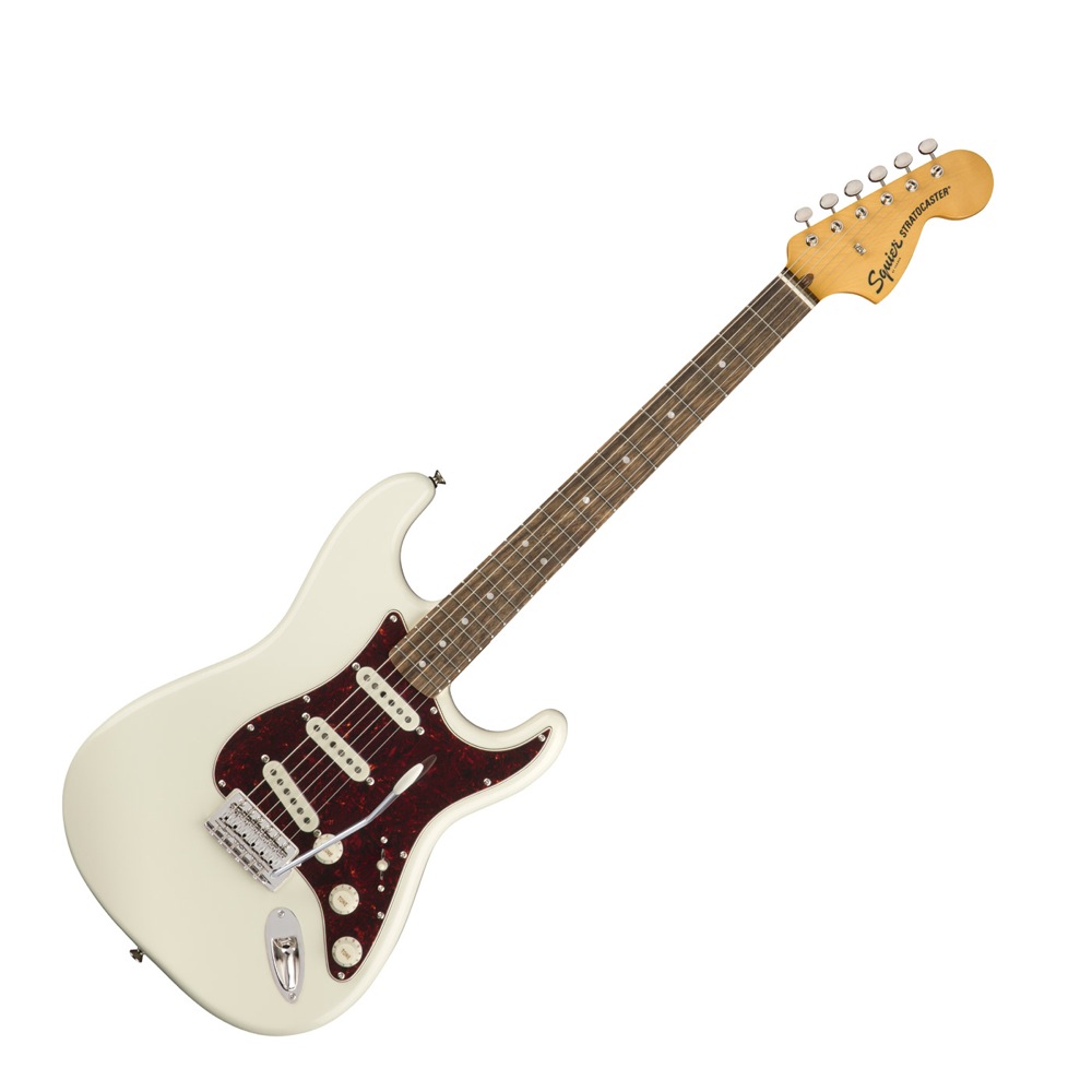 Squier Classic Vibe ’70s Stratocaster OWT LRLエレキギター VOXアンプ付き 入門11点 初心者セット 本体全体