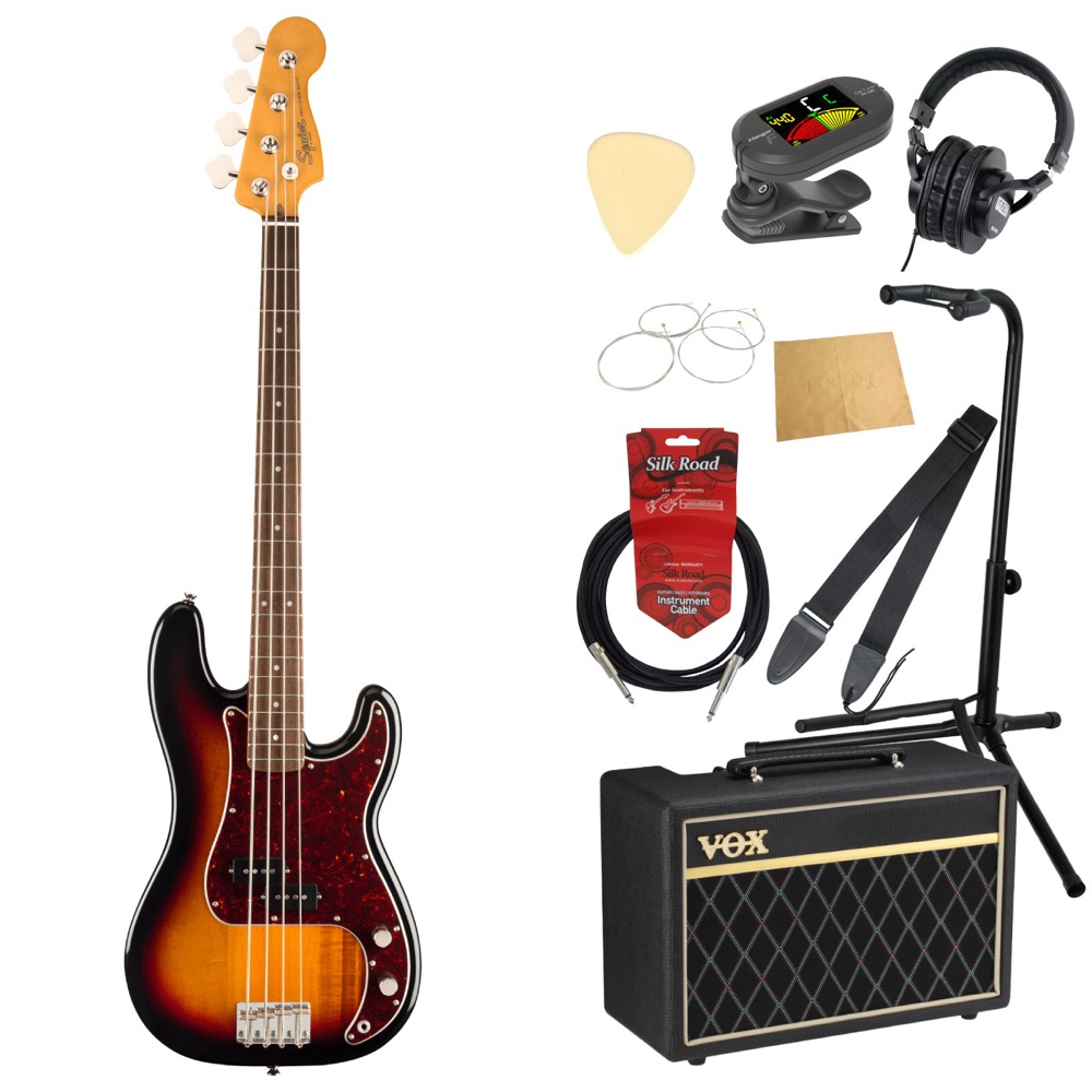 Squier Classic Vibe ’60s Precision Bass 3TS LRL エレキベース VOXアンプ付き 入門10点セット