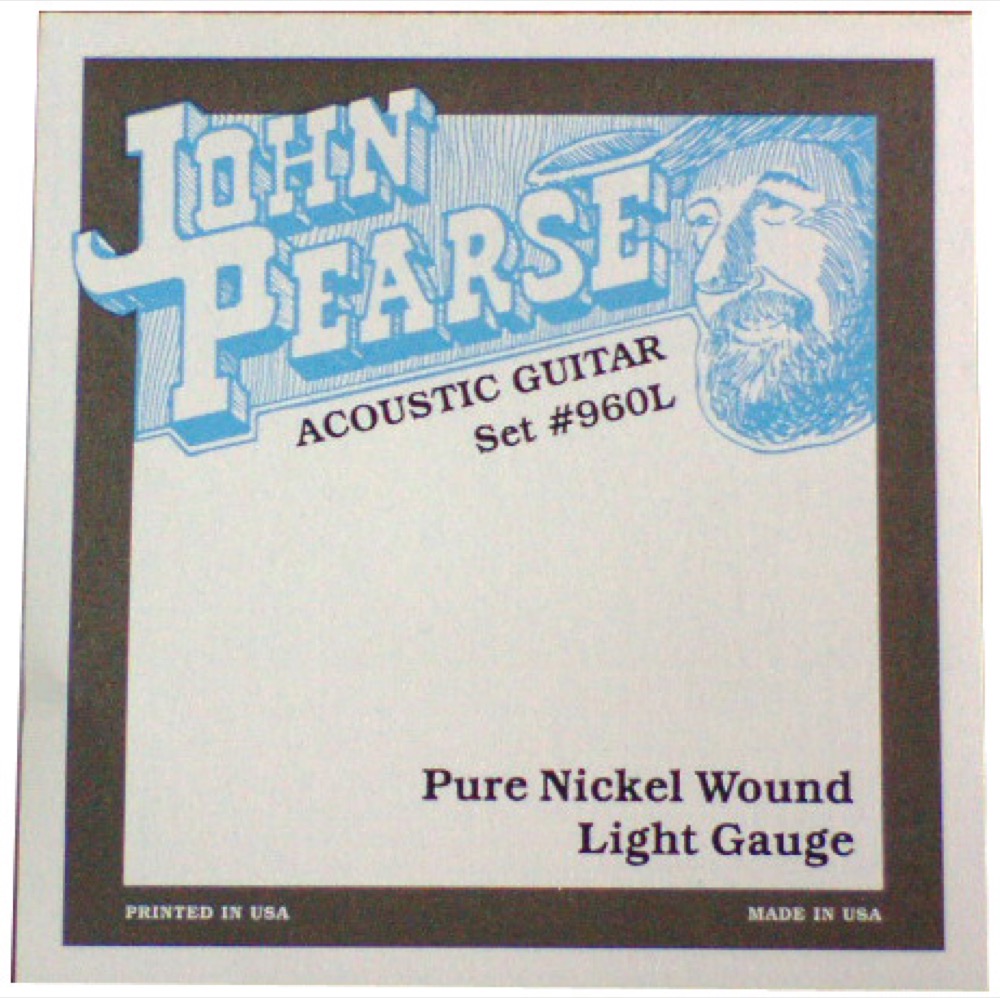 John Pearse 960L Pure Nickel Wound ピュアニッケル アコースティックギター弦 12-54×3セット