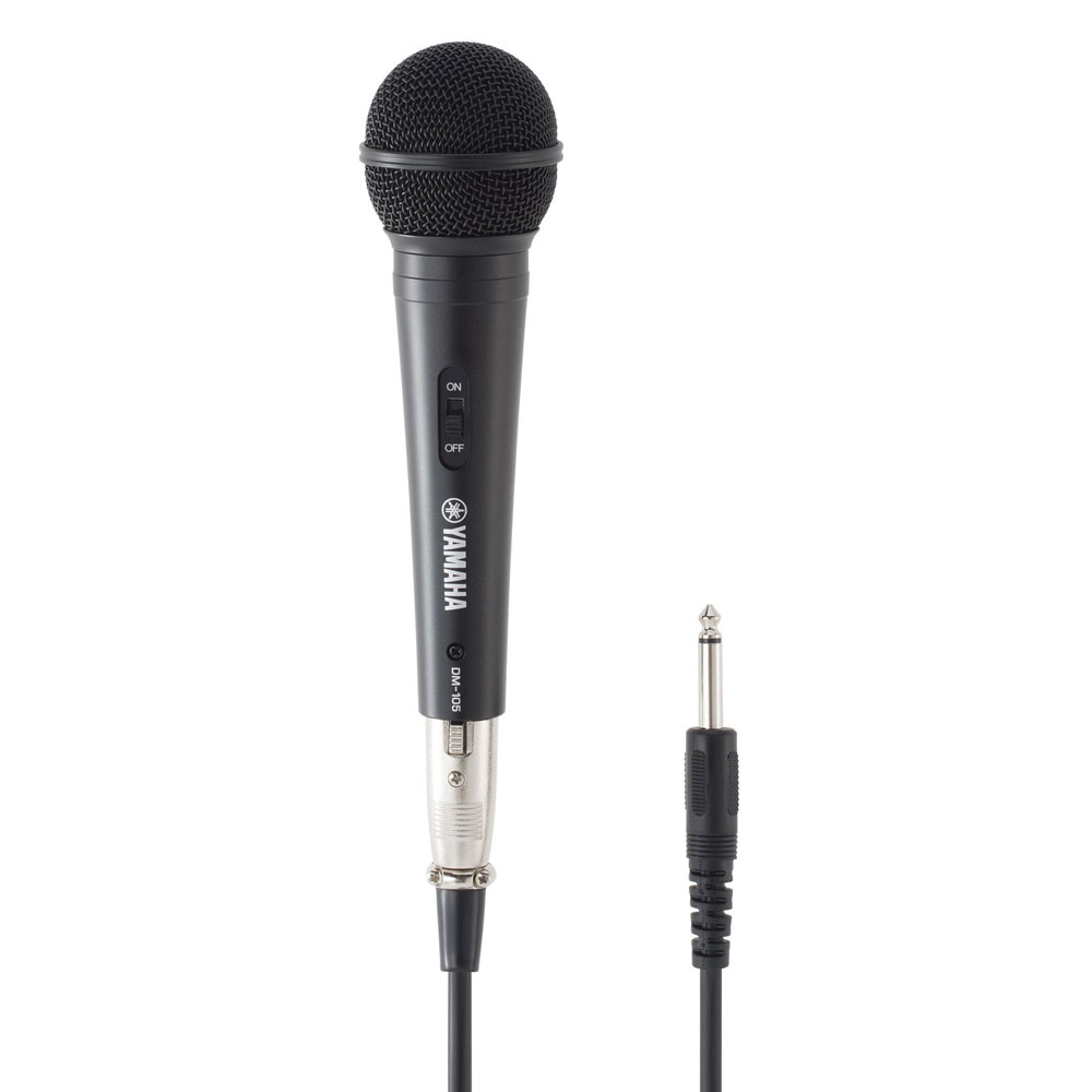 YAMAHA MS101-4 パワードモニタースピーカー 1本 ダイナミックマイク(YAMAHA DM-105)・スタンド付きセット ダイナミックマイク