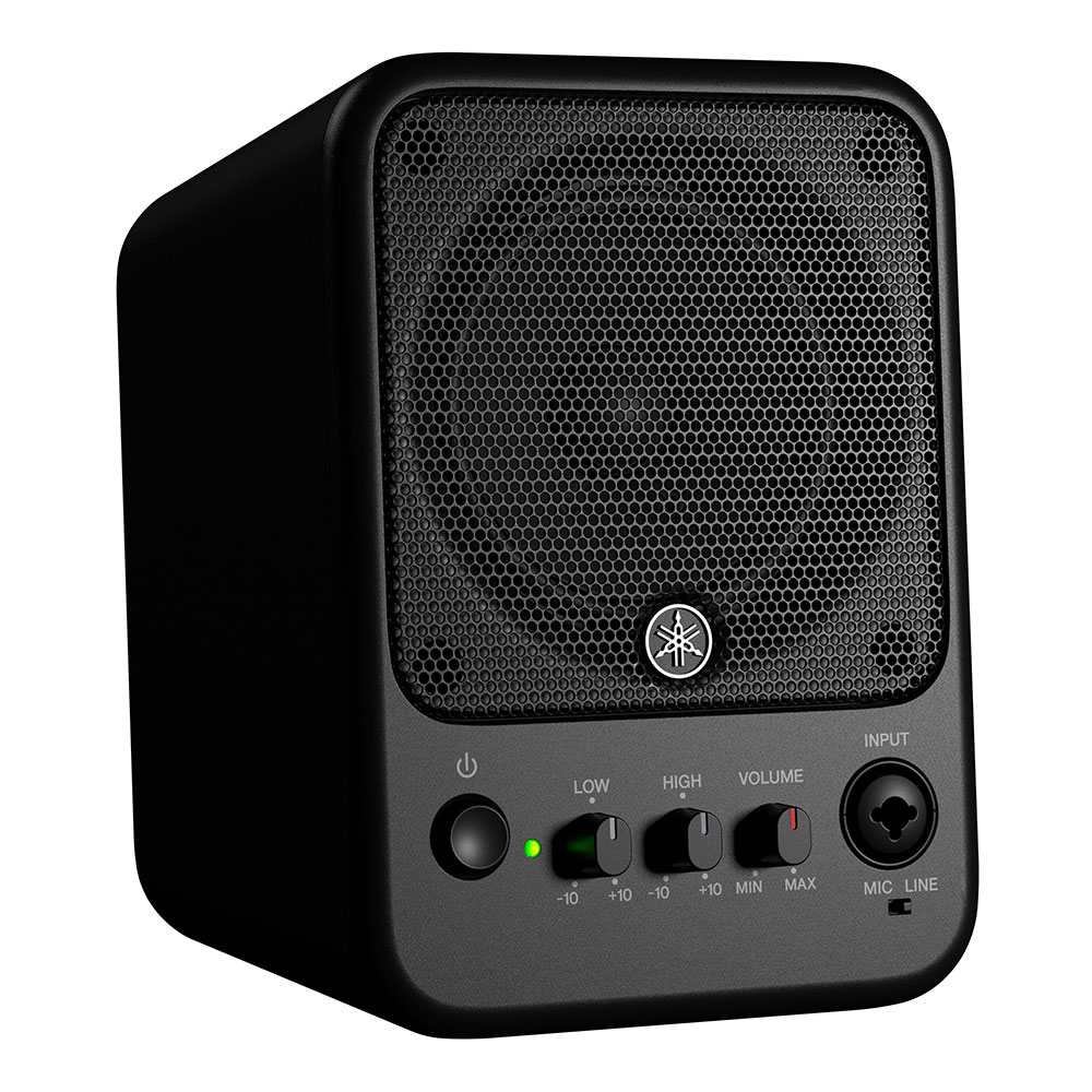 YAMAHA MS101-4 パワードモニタースピーカー 1本 ダイナミックマイク(YAMAHA DM-105)・スタンド付きセット スピーカー全体