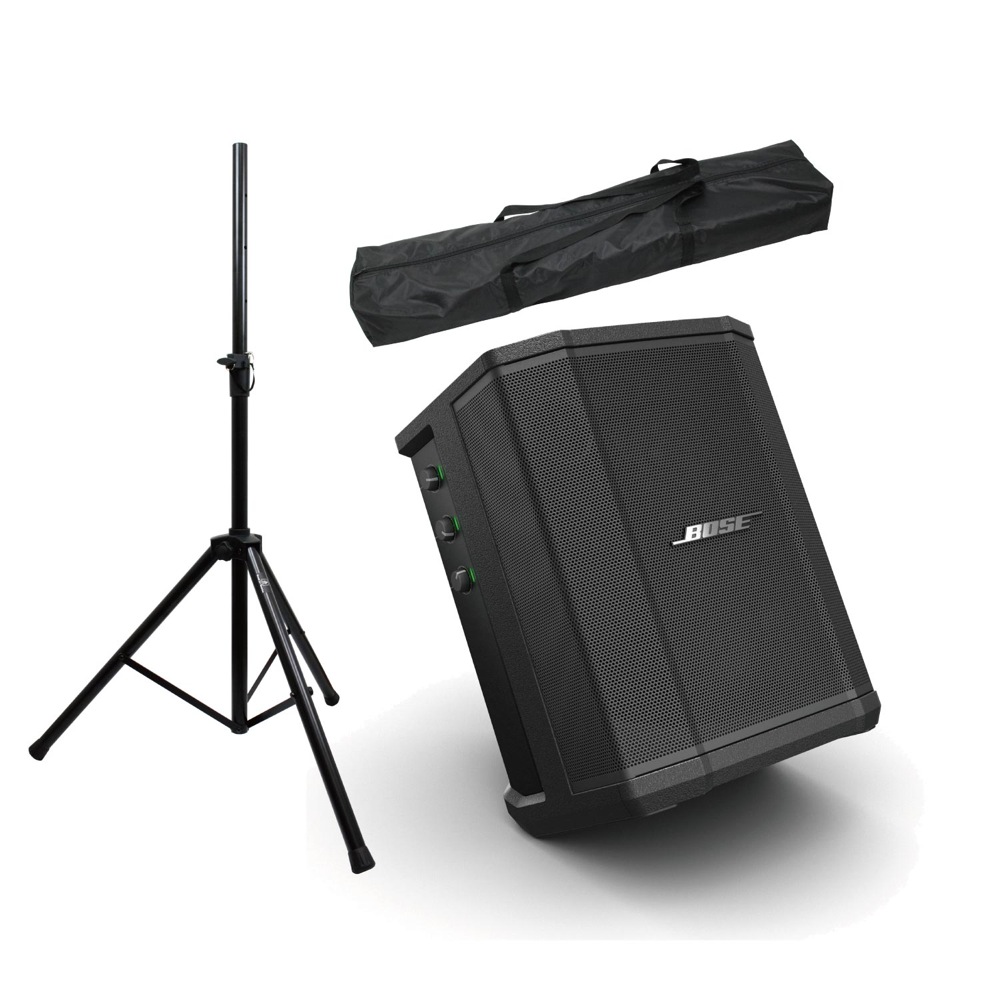 Bose S1 Pro 3ch 簡易PAセット 充電式バッテリー無しタイプ Dicon Audio SS-062 スピーカースタンド(ペア)付き PAセット [Aset]