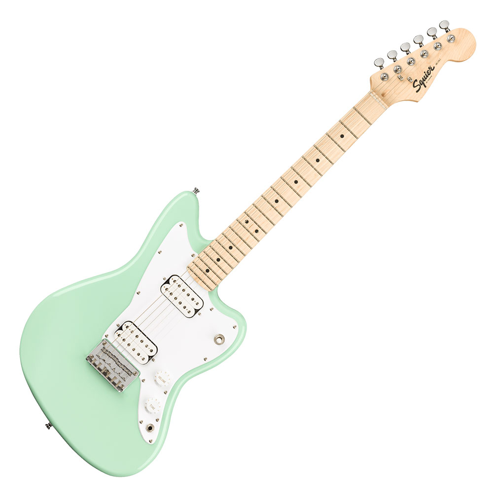 Squier Mini Jazzmaster HH Maple Fingerboard Surf Green エレキギター VOXアンプ付き 入門11点 初心者セット ギター本体の画像