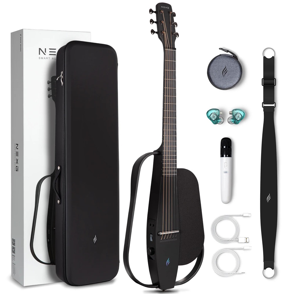Enya Guitars NEXG BLK スマート・オーディオ・ギター サイレントギター 充電スタンドセット 詳細画像