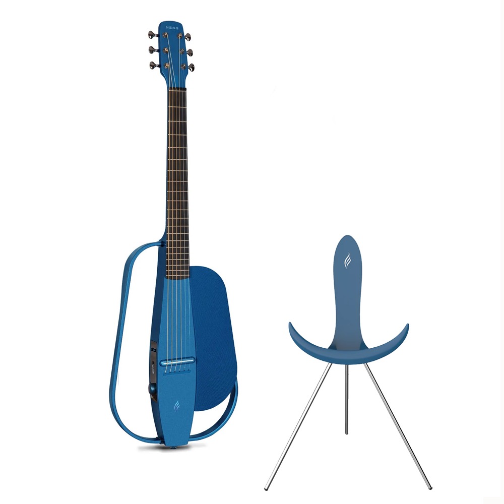 Enya Guitars NEXG Blue スマート・オーディオ・ギター サイレントギター 充電スタンドセット