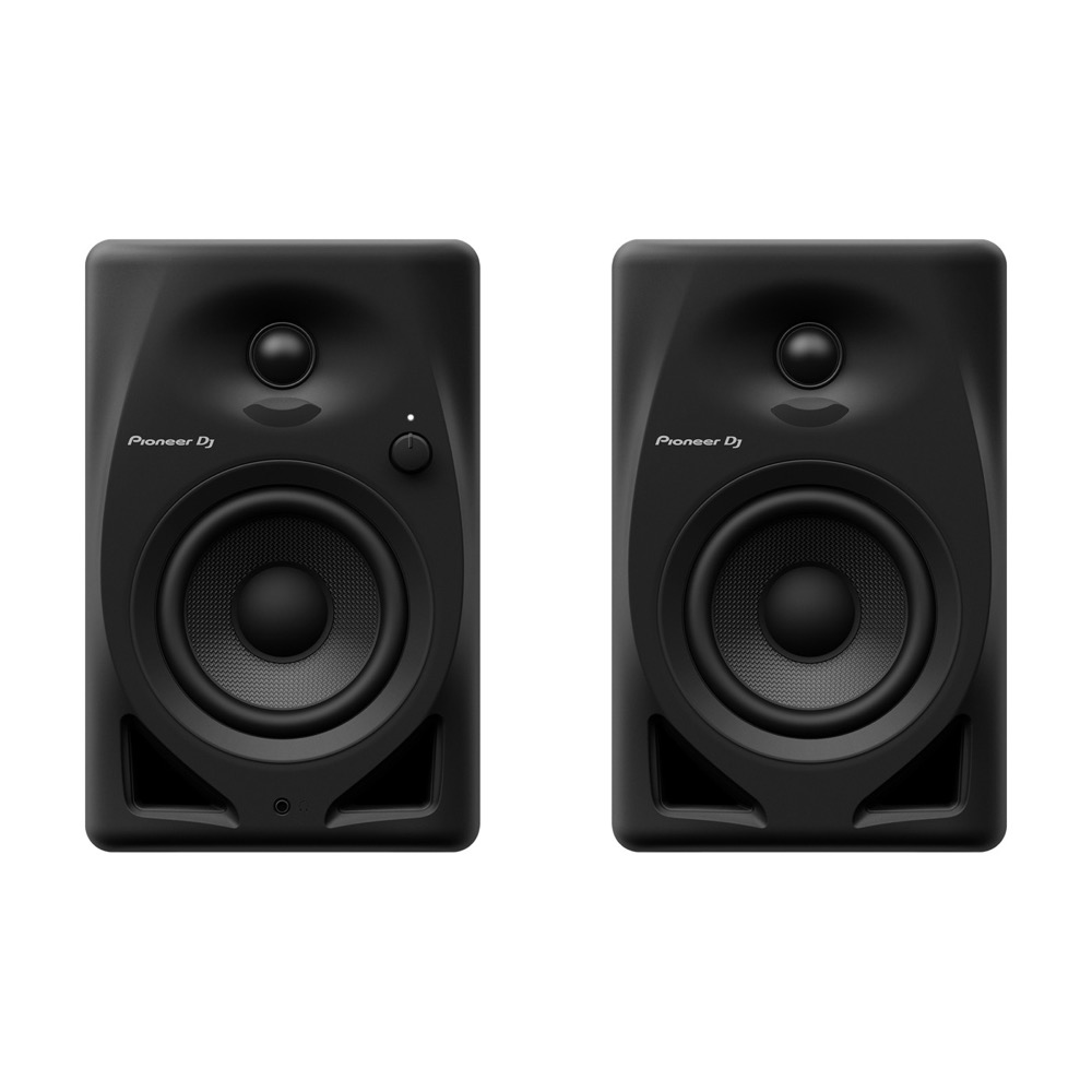 Pioneer DJ PLX-500-K Black ターンテーブル リスニングセット Pioneer DJ DM-40D付きセット Pioneer DJ DM-40D Black パワードモニタースピーカー 1ペア（2台）の正面画像