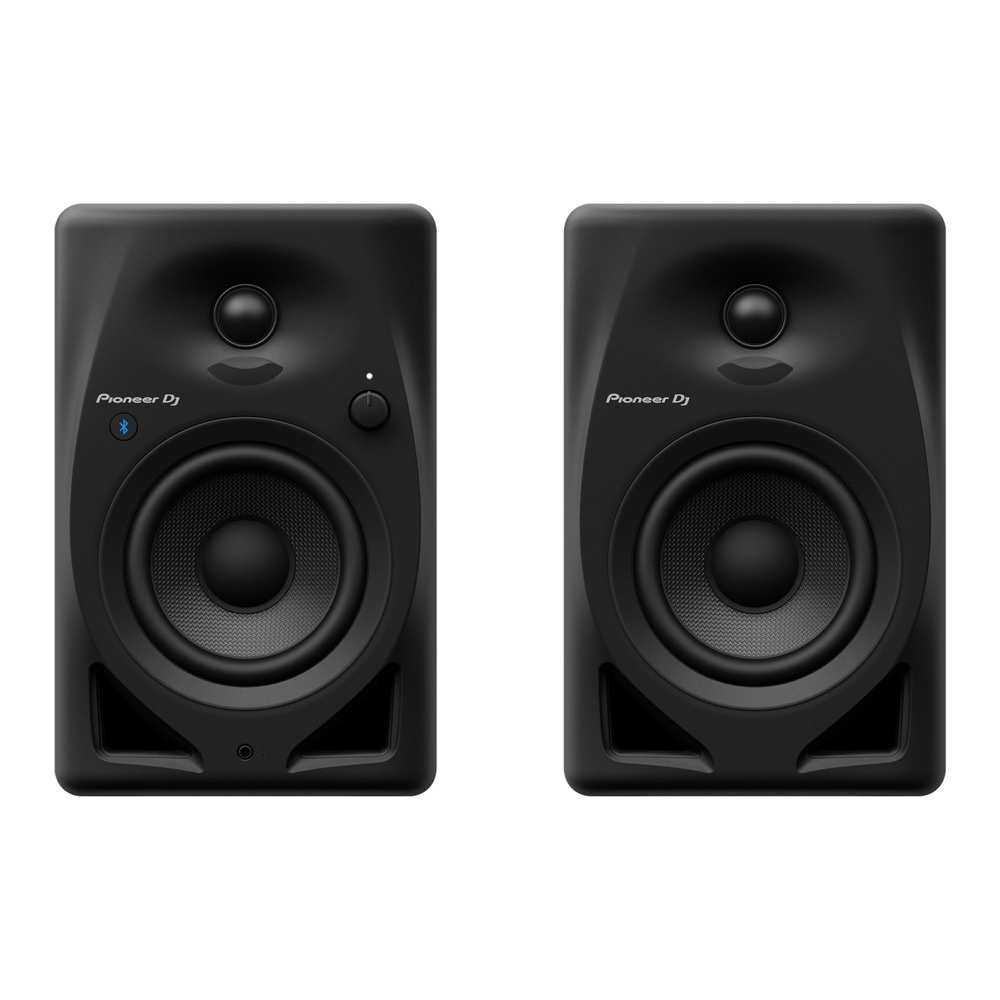Pioneer DJ PLX-500-K Black ターンテーブル リスニングセット Pioneer DJ DM-40D-BT アイソレーションパッド付きセット Pioneer DJ DM-40D-BT Black Bluetooth搭載 パワードモニタースピーカー 1ペア(2台)の正面画像