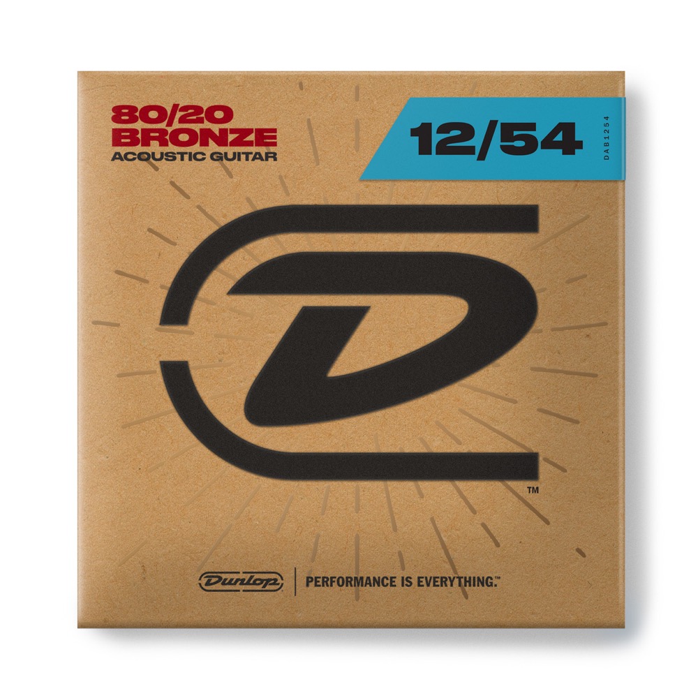 JIM DUNLOP 80/20 BRONZE DAB1254 Light アコースティックギター弦×6セット