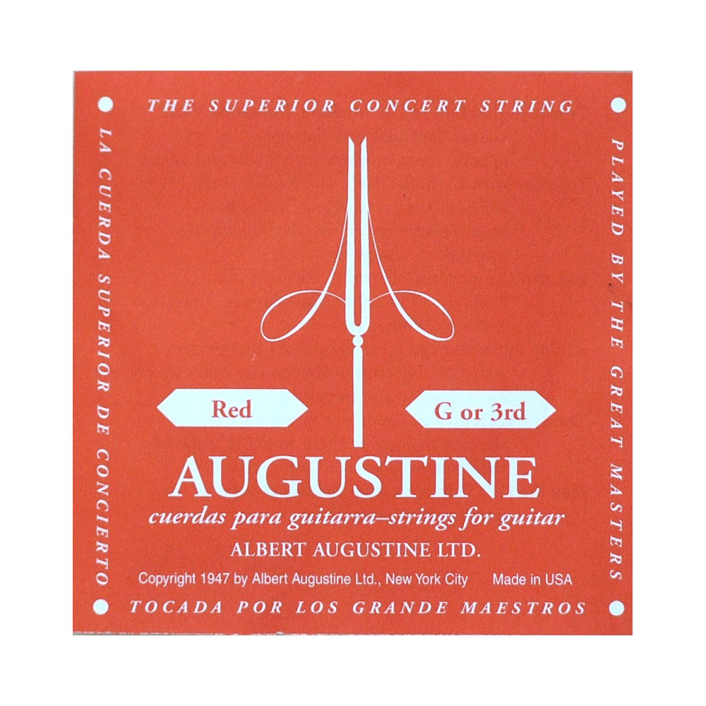 AUGUSTINE RED 3弦 クラシックギター弦 バラ弦×12本