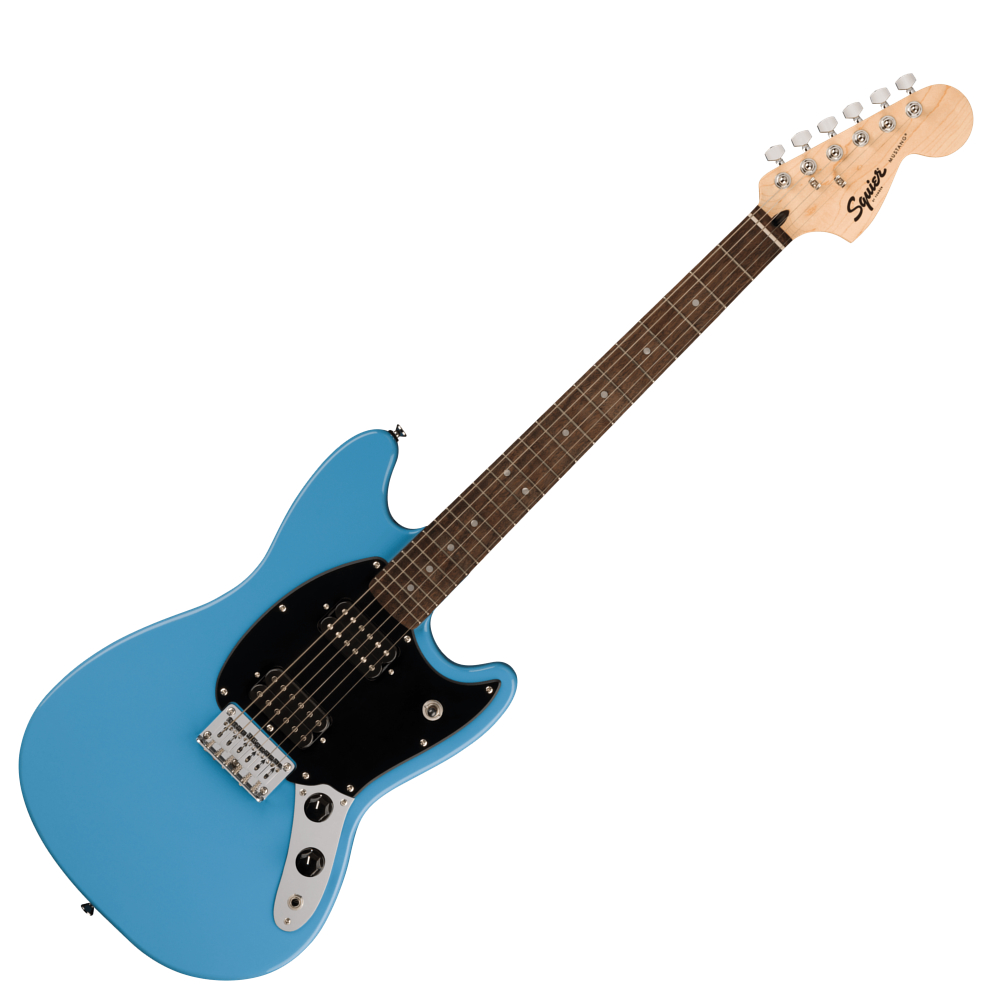 Squier スクワイヤー スクワイア Sonic Mustang HH LRL CABエレキギター ムスタング VOXアンプ付き 入門11点 初心者セット 正面画像