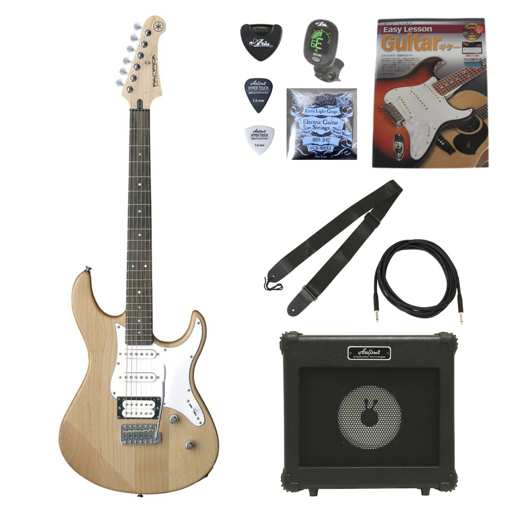ヤマハ YAMAHA PACIFICA112V YNS エレキギター ARIA アンプ付きエレキギター付属品セット