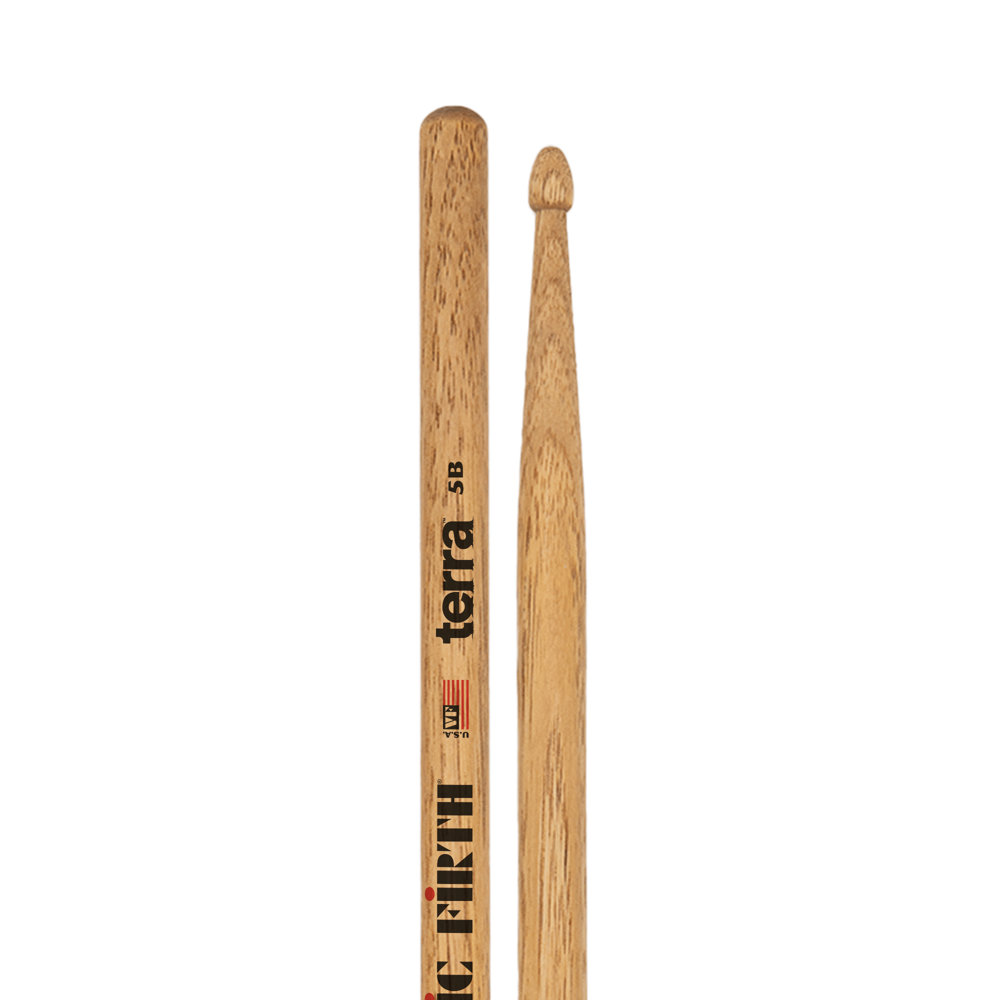 VIC FIRTH ヴィックファース VIC-5BT TERRA ドラムスティック×6セット ロゴとチップ