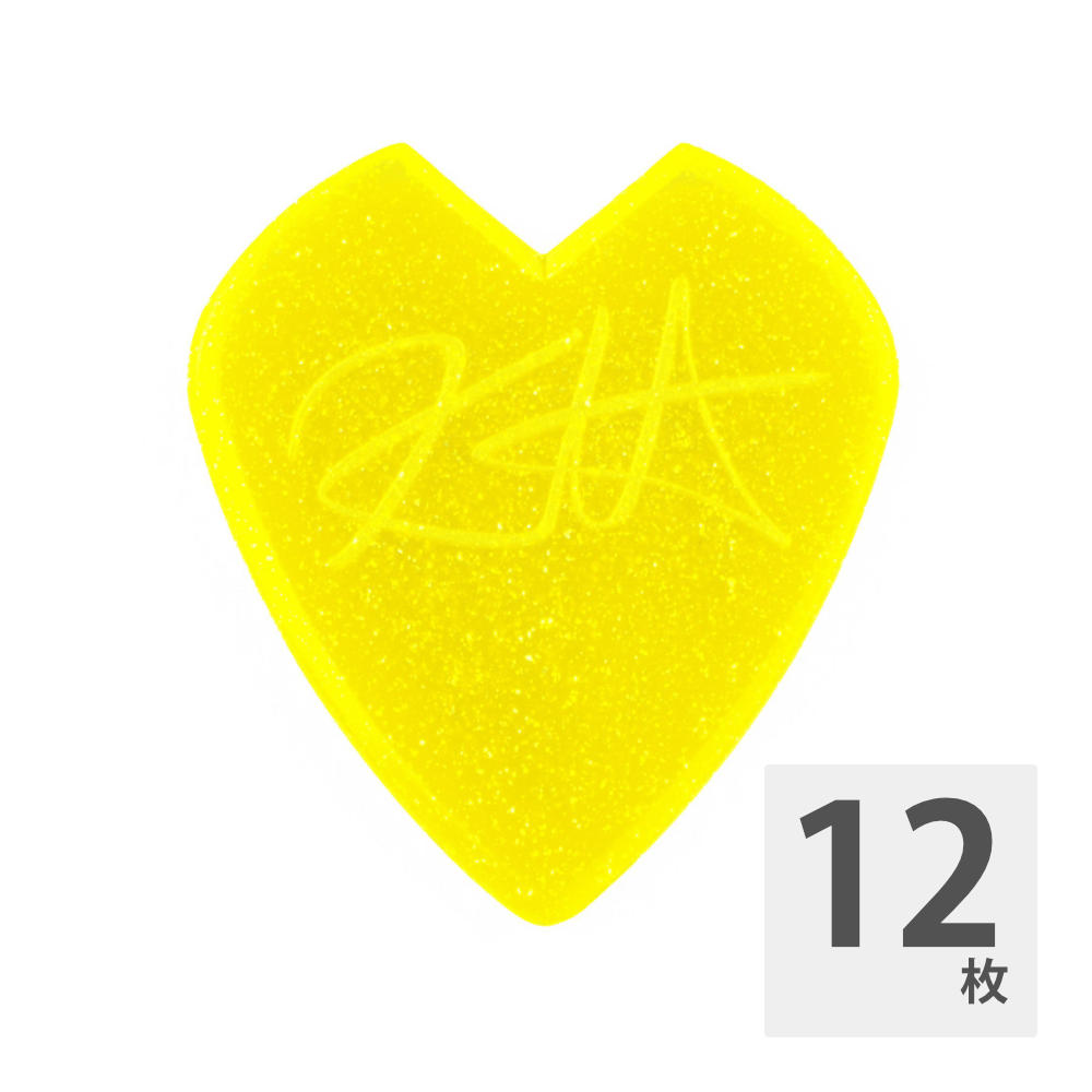 JIM DUNLOP ジムダンロップ 47RKH3NYS Kirk Hammett JAZZ III PICK YELLOW GLITTER ギターピック×12枚
