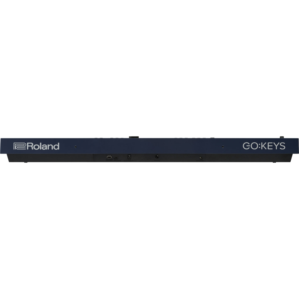 ROLAND ローランド GOKEYS3-MU GO:KEYS 3 Entry Keyboard 専用譜面立て付きセット エントリーキーボード ミッドナイトブルー 自動伴奏機能搭載 61鍵盤 側面画像