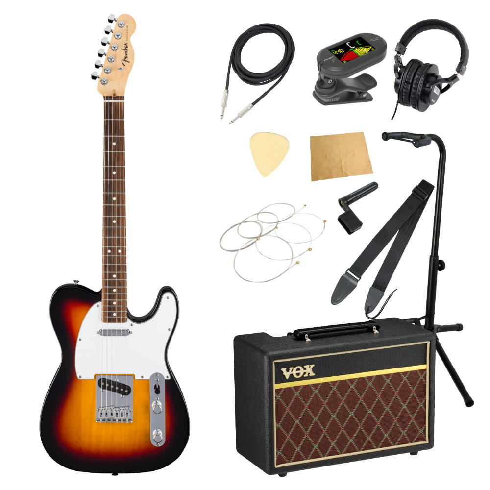 Fender フェンダー Standard Telecaster LRL WPG 3TS エレキギター テレキャスター VOXアンプ付き 入門11点 初心者セット