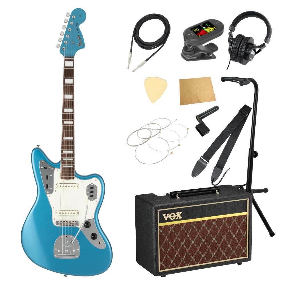 Fender フェンダー Made in Japan Traditional Late 60s Jaguar RW LPB エレキギター ジャガー VOXアンプ付き 入門11点 初心者セット