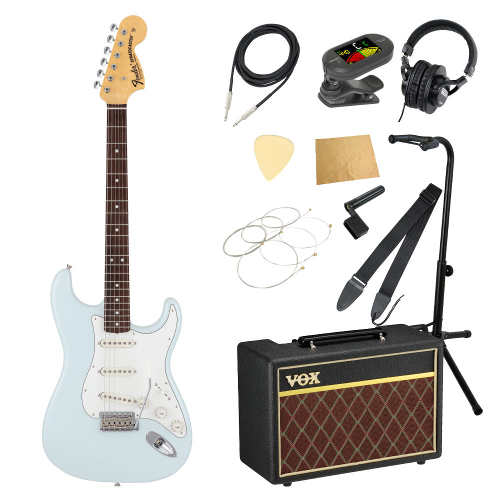 Fender フェンダー Made in Japan Traditional Late 60s Stratocaster RW SNB エレキギター VOXアンプ付き 入門11点 初心者セット