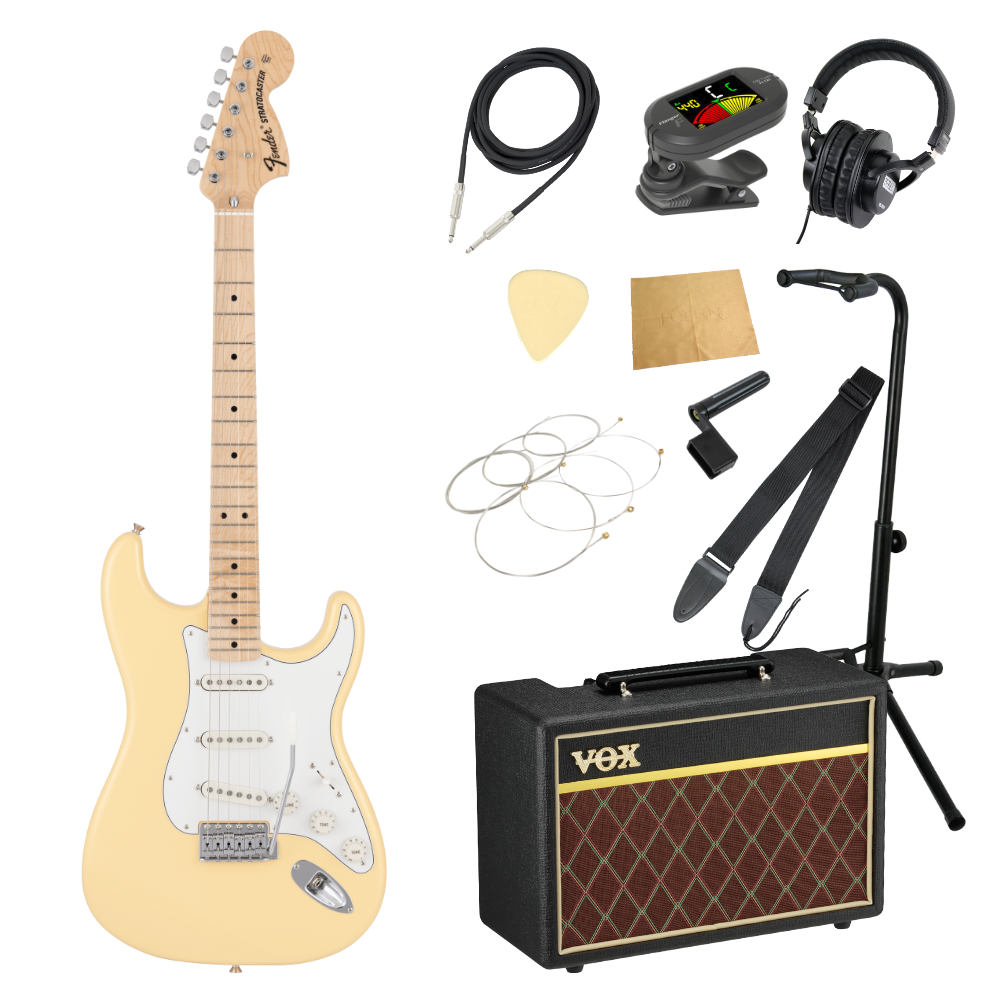 Fender フェンダー Made in Japan Traditional 70s Stratocaster MN VWT エレキギター VOXアンプ付き 入門11点 初心者セット