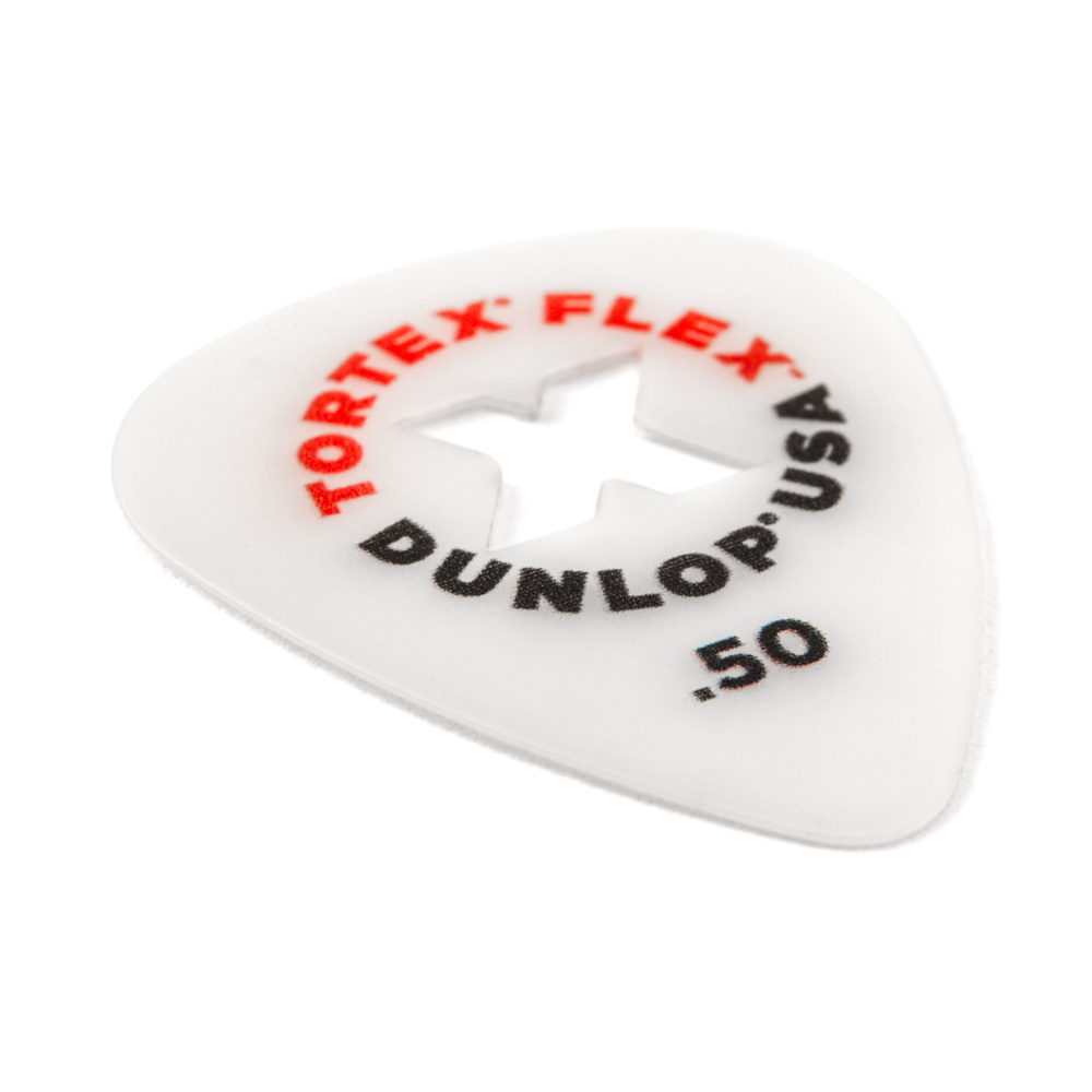 JIM DUNLOP ジムダンロップ 428XB.50 TORTEX FLEX X PICK 0.50mm ギターピック×12枚 斜めアングル画像