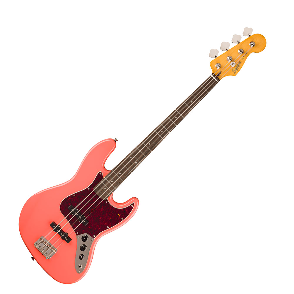 Squier スクワイア スクワイヤー Classic Vibe ’60s Jazz Bass LRL Tahitian Coral エレキベース VOXアンプ付き 入門10点 初心者セット 本体画像