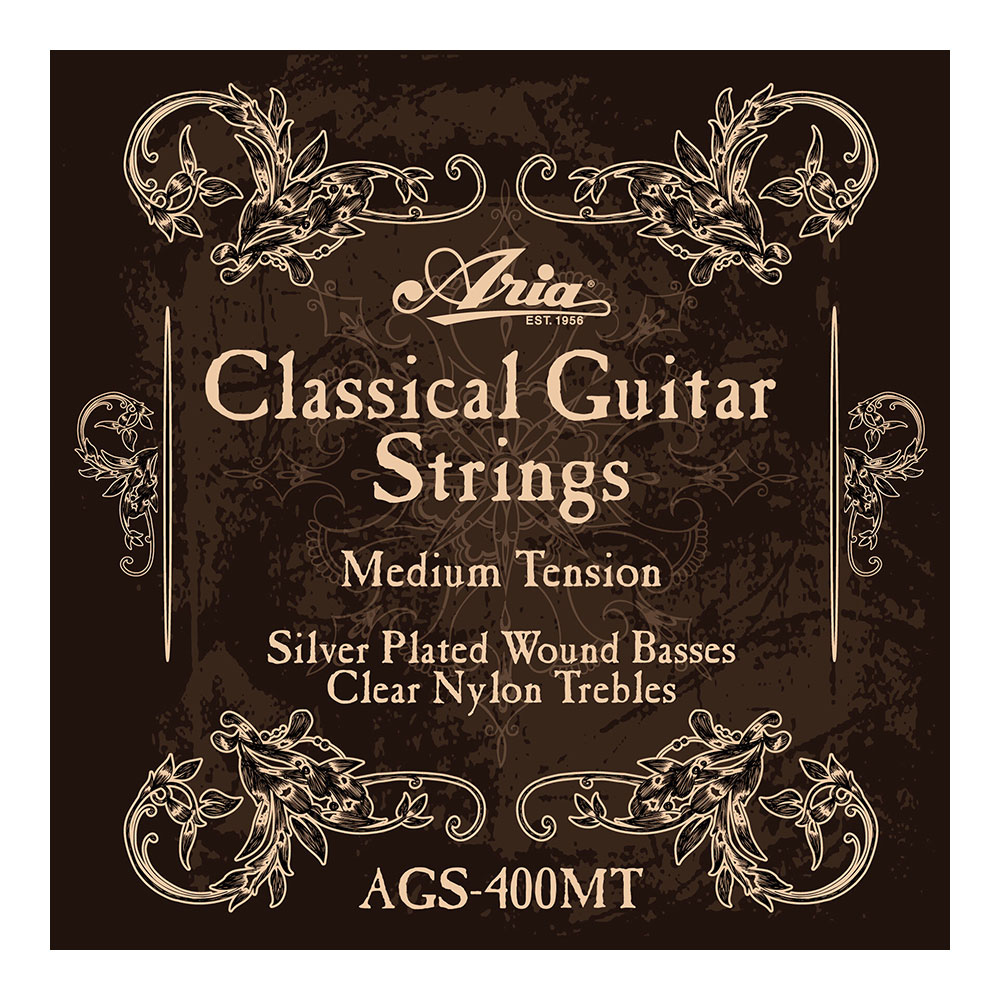 ARIA アリア AGS-400MT Medium Tension クラシックギター弦×12セット