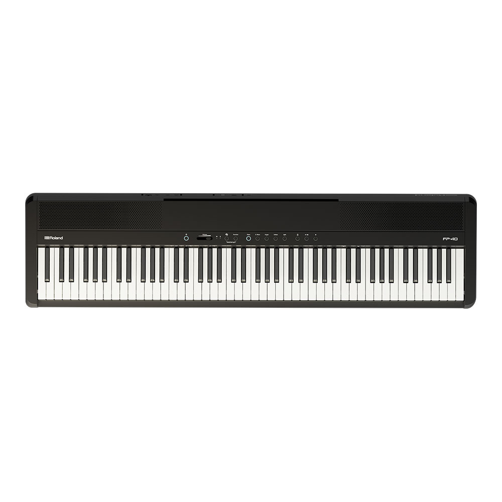 ROLAND FP-40BKB Digital Piano ブラック 電子ピアノ 純正スタンドセット 正面