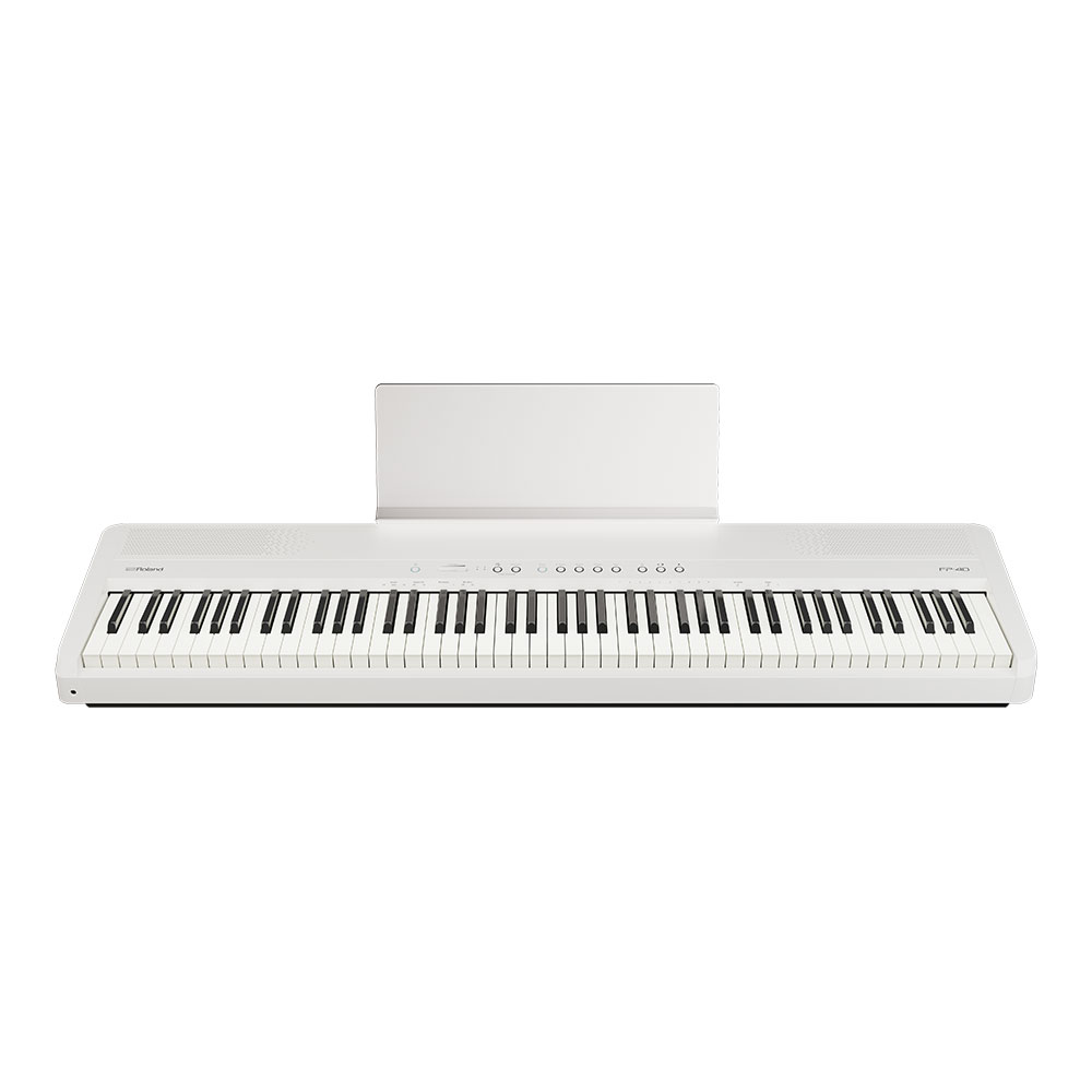 ROLAND FP-40WHB Digital Piano ホワイト 電子ピアノ X型スタンド付きセット 前面