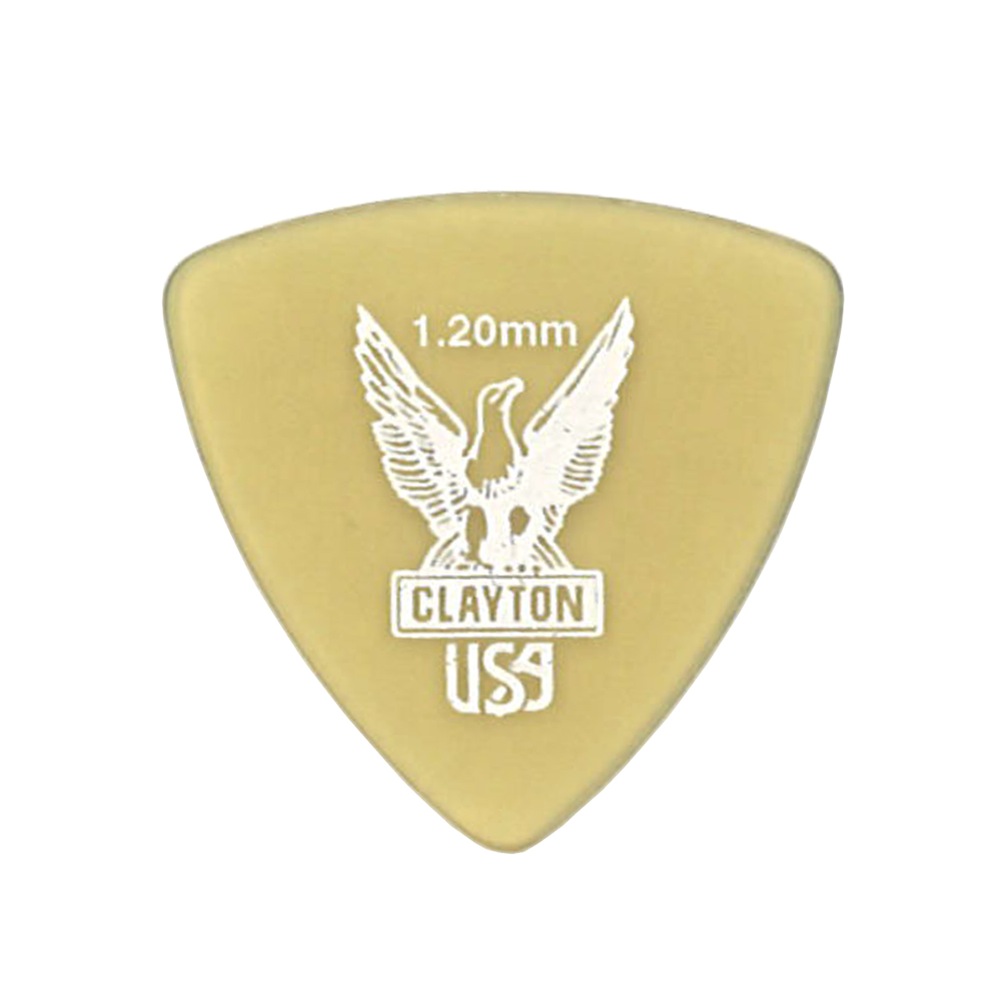 Clayton USA Ultem Gold 1.20mm 丸肩トライアングル ギターピック×12枚