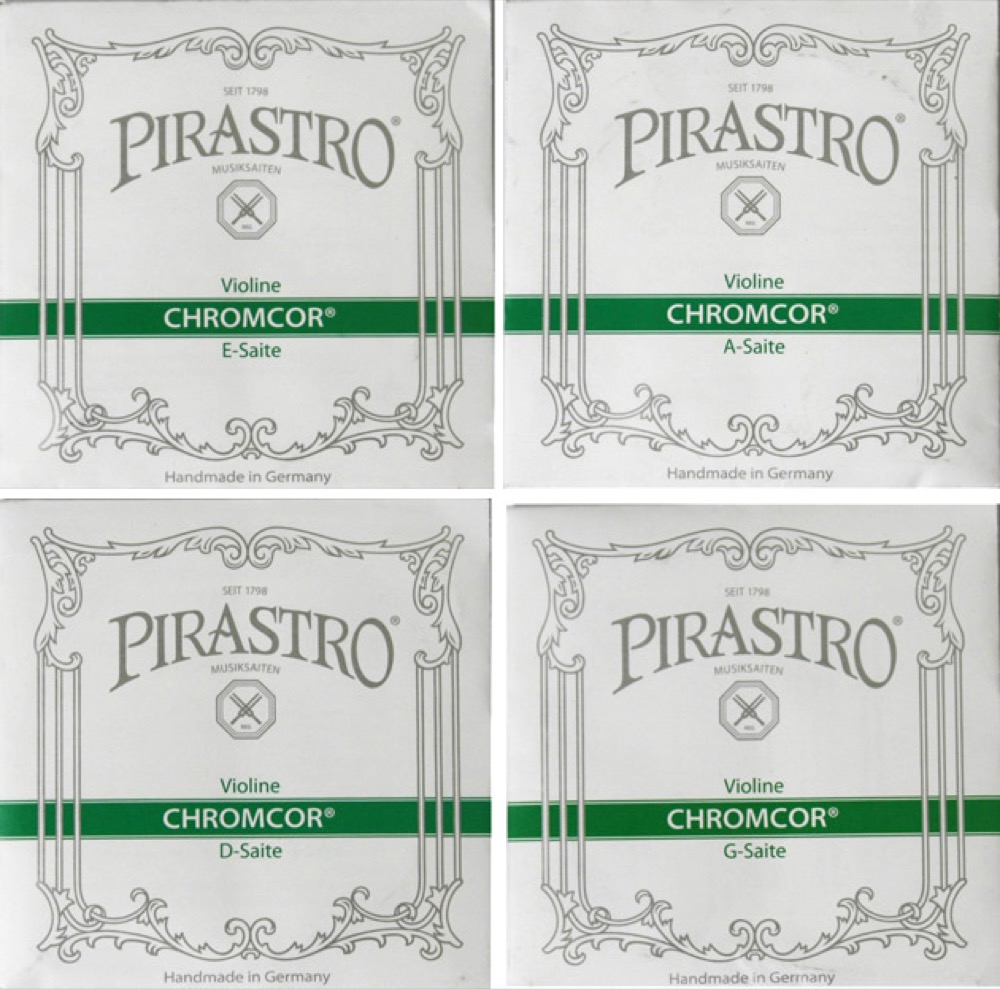 PIRASTRO Chromcor 1/4&1/8サイズ用バイオリン弦セット