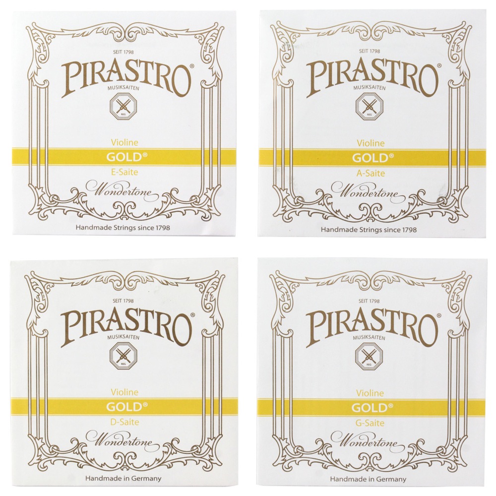 PIRASTRO Gold 4/4サイズ用バイオリン弦セット E線ボールエンド