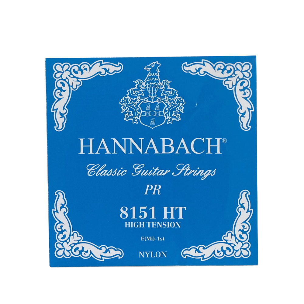 HANNABACH E8151 HT-Blue E/1 1弦 クラシックギターバラ弦 1弦×6本セット