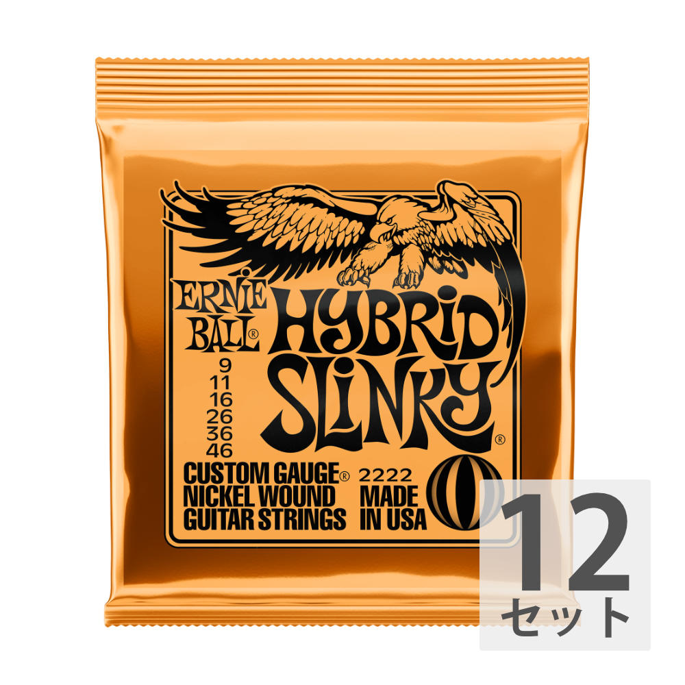 ERNIE BALL 2222/Hybrid Slinky×12SET エレキギター弦