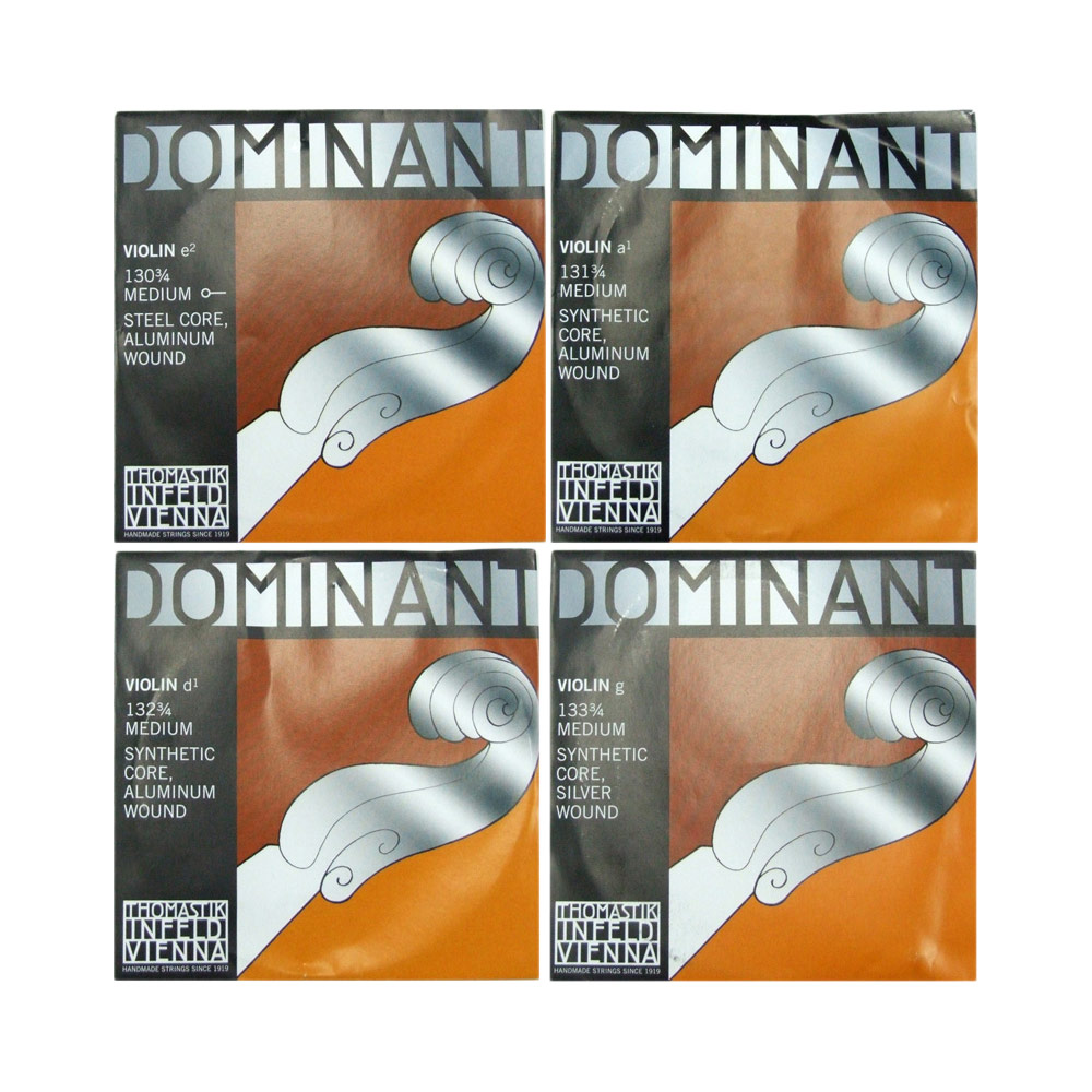 Thomastik Dominant 3/4分数バイオリン弦セット E線スチール・アルミ/ボールエンド