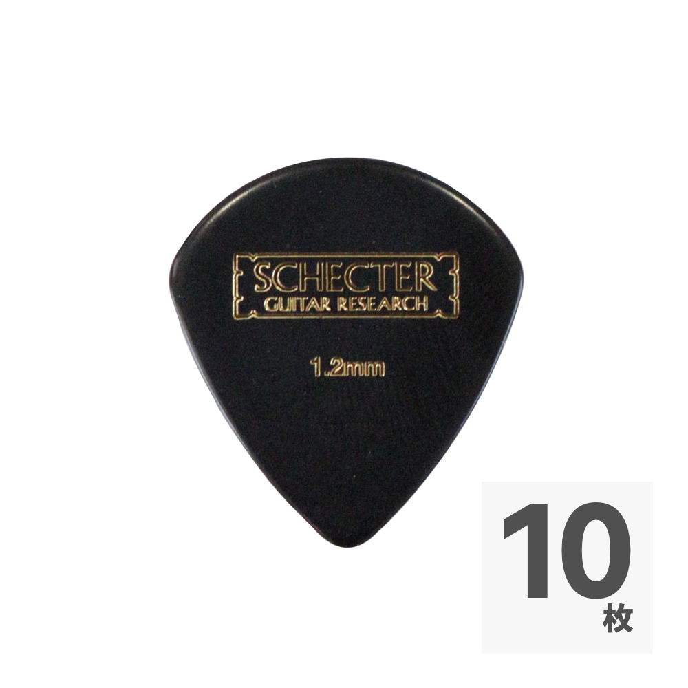 SCHECTER SPJ-EC10 BK JAZZタイプ EX HARD セルロイド ギターピック×10枚