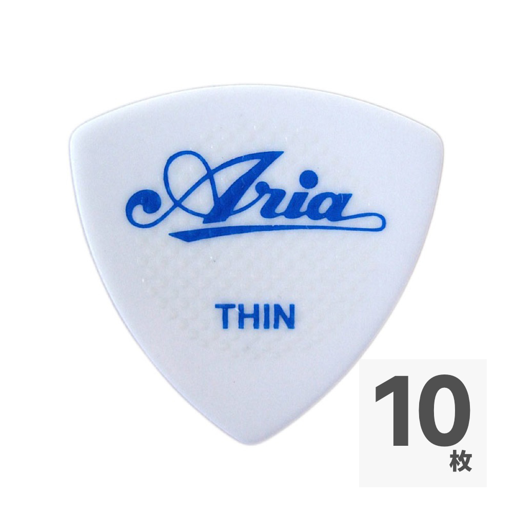 ARIA RUBBER GRIP THIN WH×10枚 ピック
