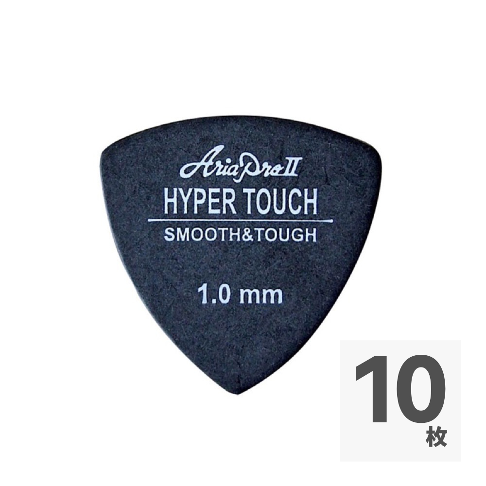 AriaProII HYPER TOUCH Triangle 1.0mm BK×10枚 ギターピック