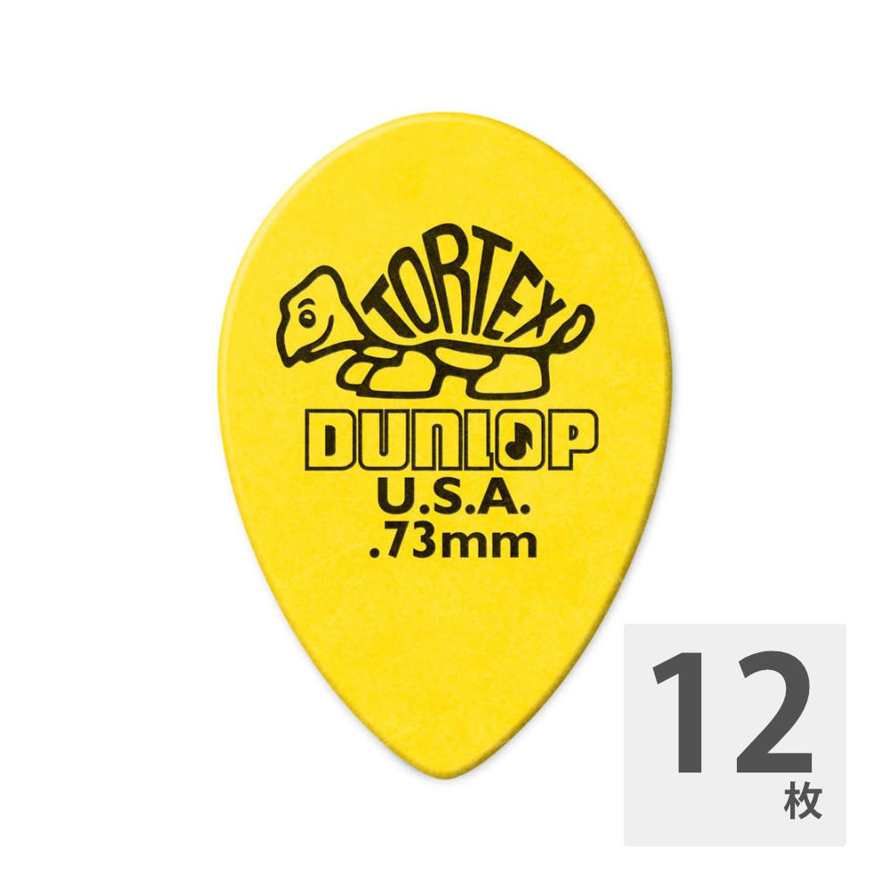 JIM DUNLOP 423R TORTEX SMALL TEAR DROP 0.73×12枚 ピック