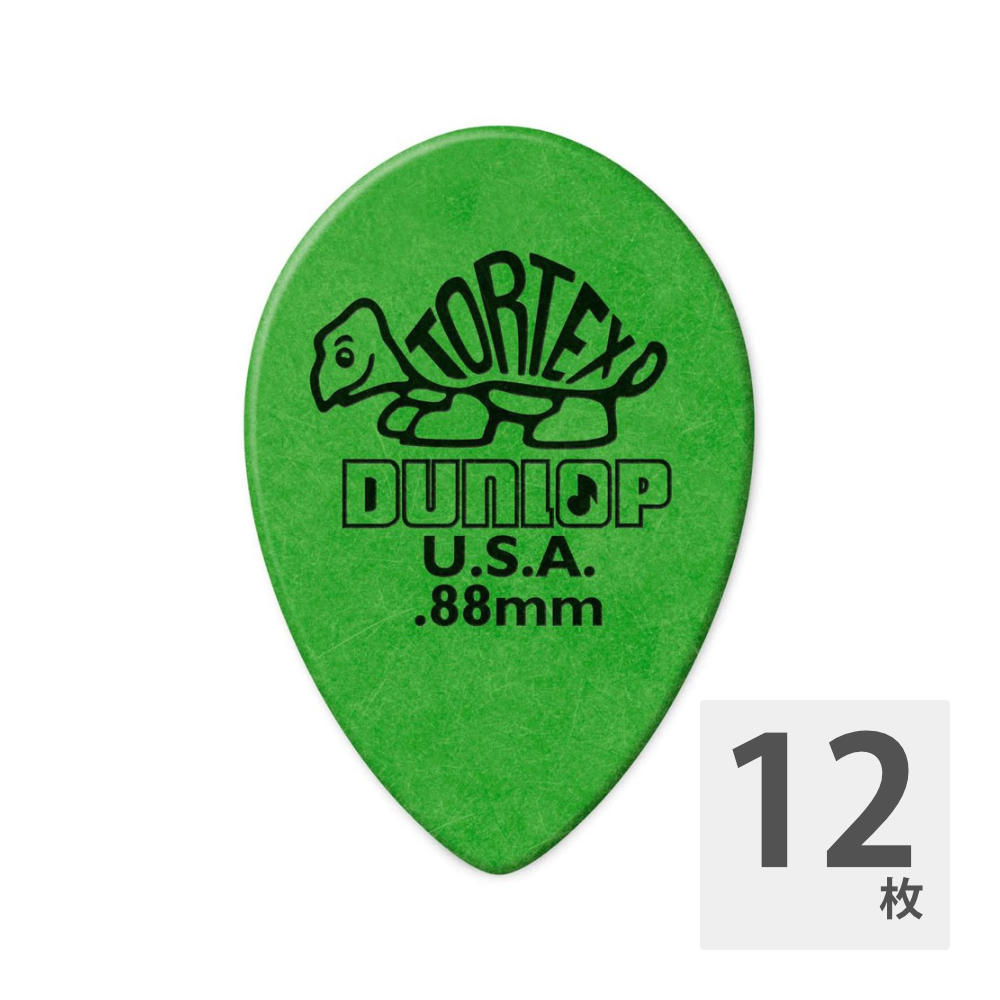 JIM DUNLOP 423R TORTEX SMALL TEAR DROP 0.88×12枚 ピック